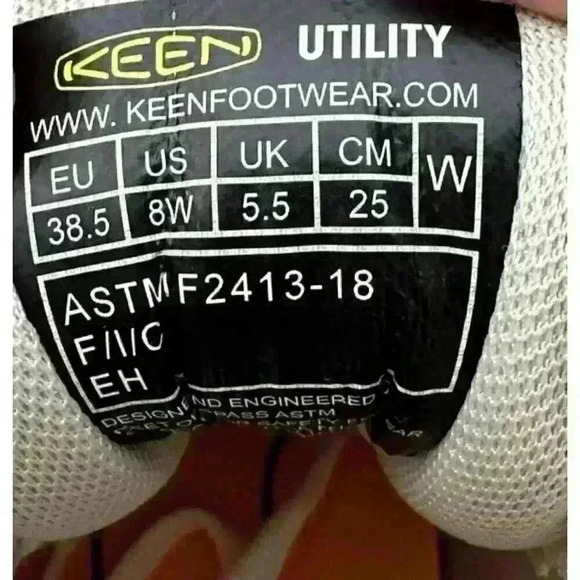 KEEN Vista Energy Ws Sz 8 W Birch Brown Composite Toe Slip Resistant Hike Work - Picture 8 of 8